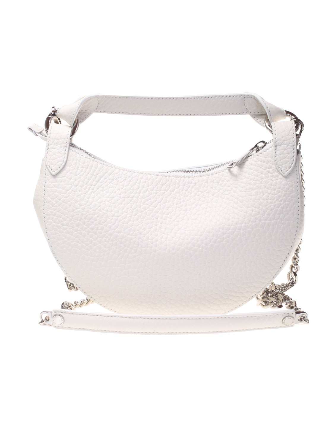 shop ORCIANI  Borsina: Orciani Mini Bag Dumpling Soft Nabucco in pelle con tracolla.
Tasche: portacarte interno.
Chiusura con zip.
Tracolla rimovibile a catena.
Dettagli finitura ottone dorato.
Dimensioni: Larghezza: 24 cm, Altezza: 16 cm, Profondità: 10 cm.
Composizione: 100% Pelle.
Fabbricata in Italia.. SD0179 SOF-BIANCO number 246704